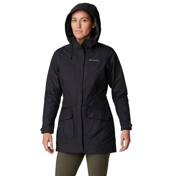 Columbia Sportswear Co. Women's Black Full Zip Hooded Interchange Jacket XS - Picture 1 of 10